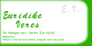 euridike veres business card