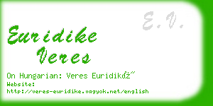 euridike veres business card